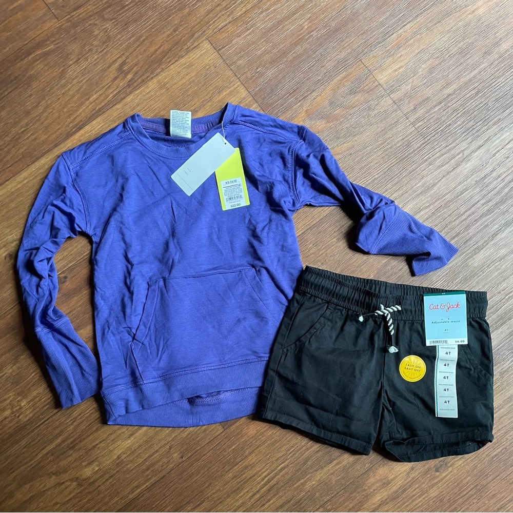 NWT shirt and shorts bundle
